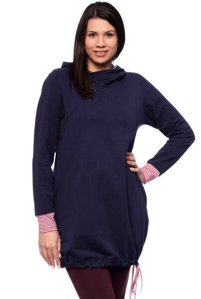 Milchshake FRIEDA kuschelweiches Umstands-Stillhoodiekleid aus Bio Baumwolle von Milchshake