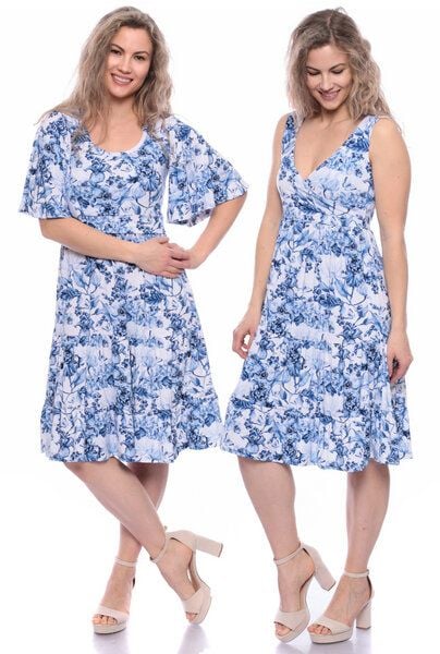 Milchshake KAYA & KAYO 2tlg. VARIO-SET Umstands-& Stillkleid (Clivia) aus TENCEL Jersey von Milchshake