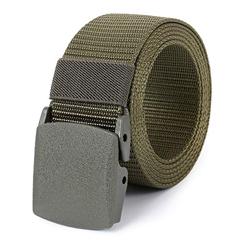 Mile High Life | Nylon-Webgürtel | Outdoor Militärgürtel | Passend zugeschnitten Größe bis zu 1,32 m | Breite 3,8 cm | TSA Frei Kunststoffschnalle von Mile High Life