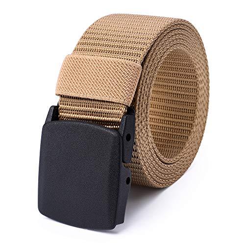 Mile High Life | Nylon-Webgürtel | Outdoor Militärgürtel | Passend zugeschnitten Größe bis zu 1,32 m | Breite 3,8 cm | TSA Frei Kunststoffschnalle von Mile High Life