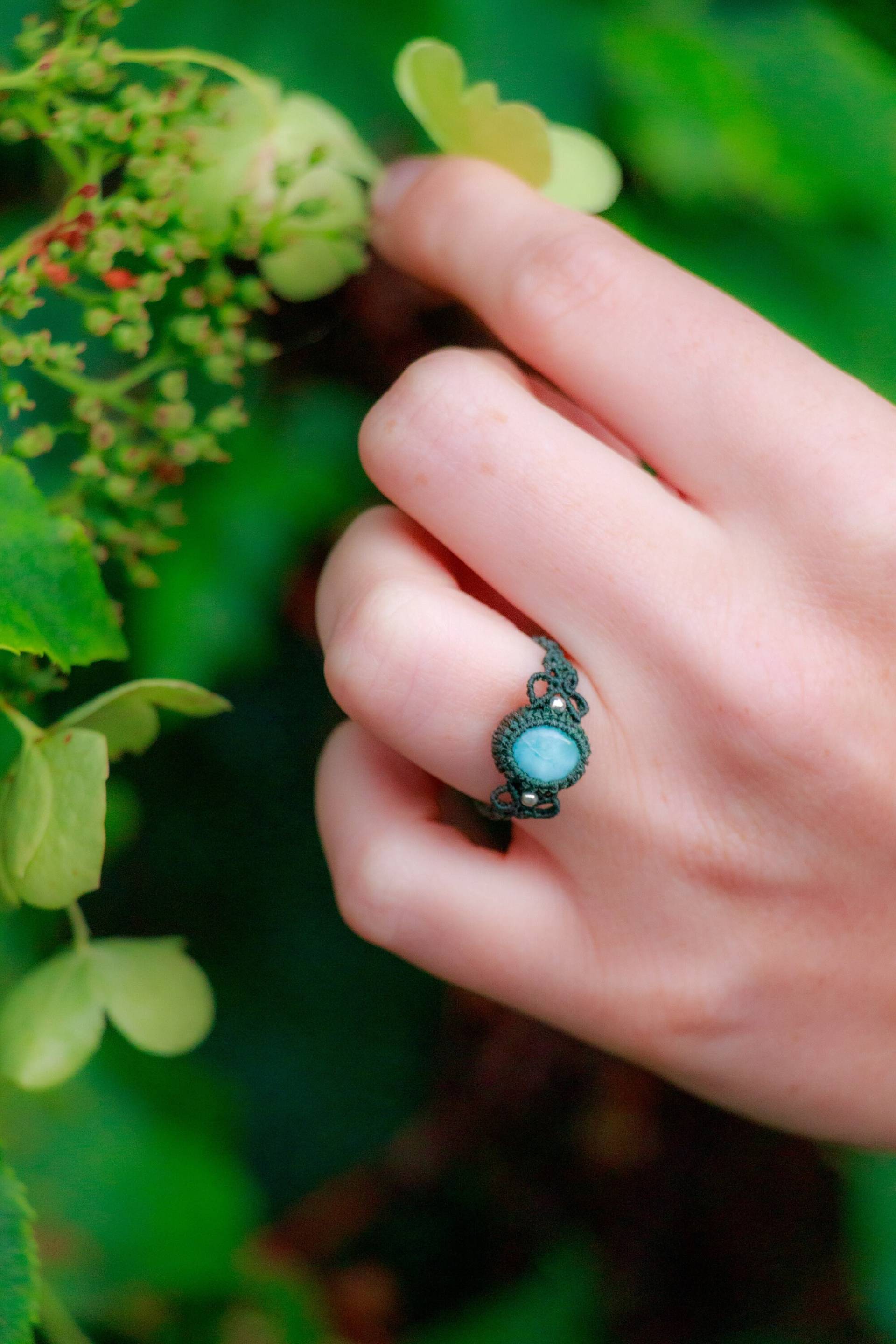 Larimar Khakigrüner Ring Larimar Khakigrüner Ring von Milelune