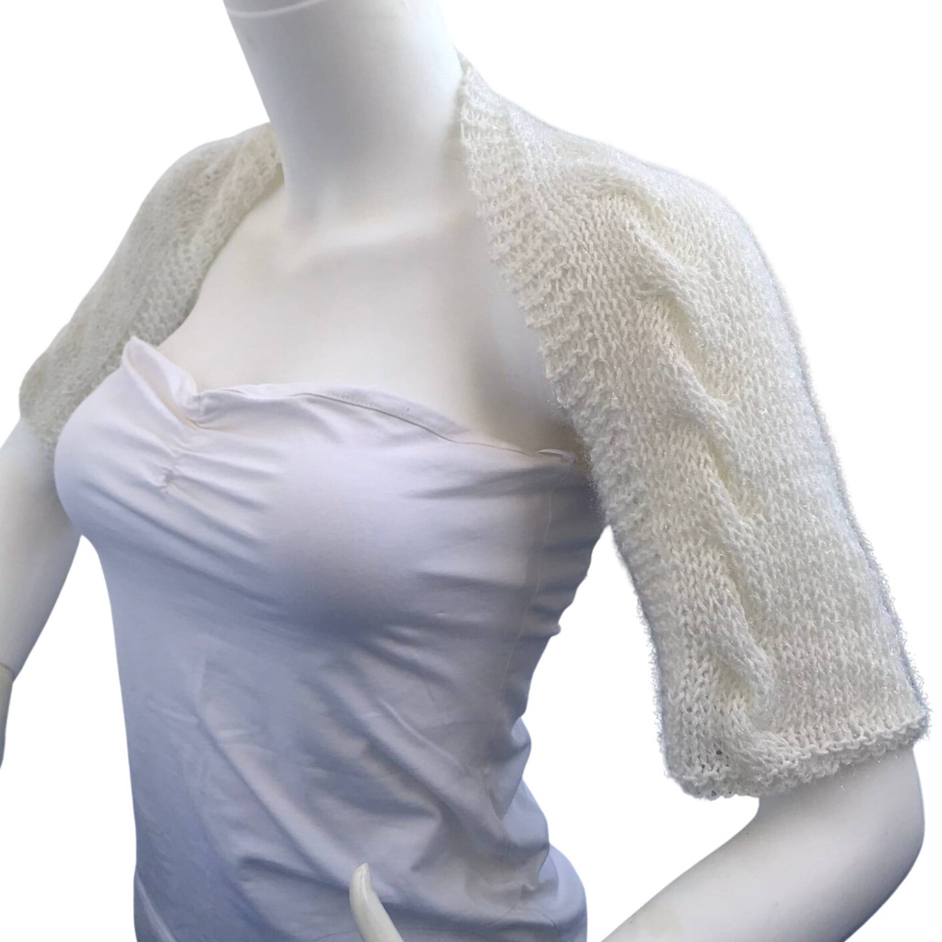 Braut Elfenbein Bolero Bolero, Herbst-Winter-Halbarm Hochzeit Kurze Jacke, Shinny Cozy Shrug Braut Elfenbein Bolero Bolero, Herbst-Winter-Halbarm Hochzeit Kurze Jacke, Shinny Cozy Shrug von MilenaCh