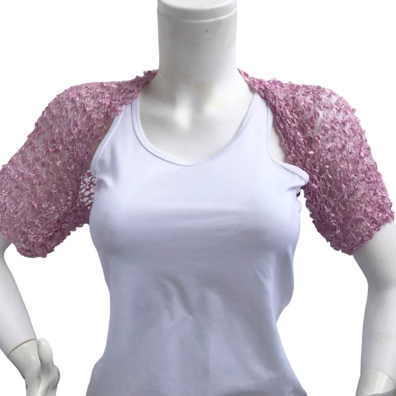 Rosa Hochzeit Shrug - Bolero Braut Brautjungfer von MilenaCh