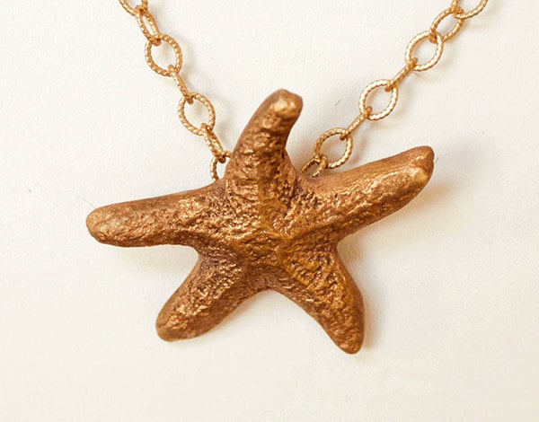 Handgefertigt Golden Bronze Seestern von MilesStones