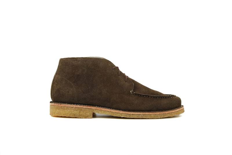 Moc-Toe Chukka | Grünes Wildleder von MilesandLouie