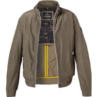 MILESTONE Herren Blouson grün Mikrofaser unifarben von Milestone