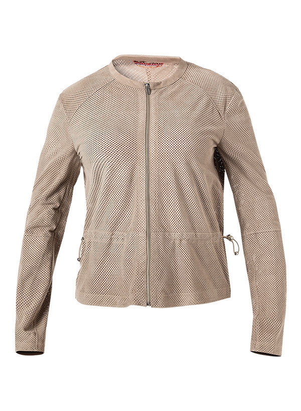 MILESTONE Damen Jacke Amora beige Veloursleder unifarben von Milestone