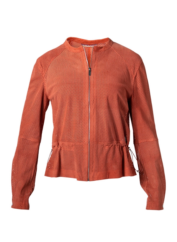 MILESTONE Damen Jacke Amora rot Leder,Veloursleder unifarben von Milestone