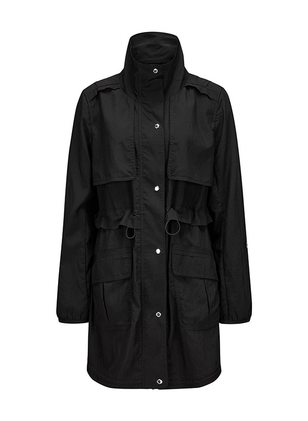 MILESTONE Damen Jacke Crystal schwarz Mikrofaser,Viskose von Milestone