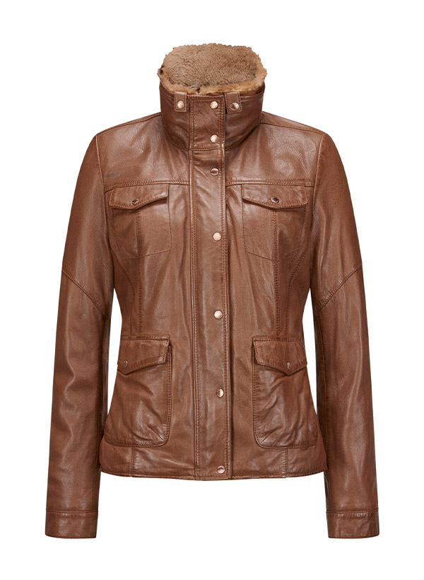 MILESTONE Damen Jacke Madleine braun Leder MILESTONE Damen Jacke Madleine braun Leder von Milestone
