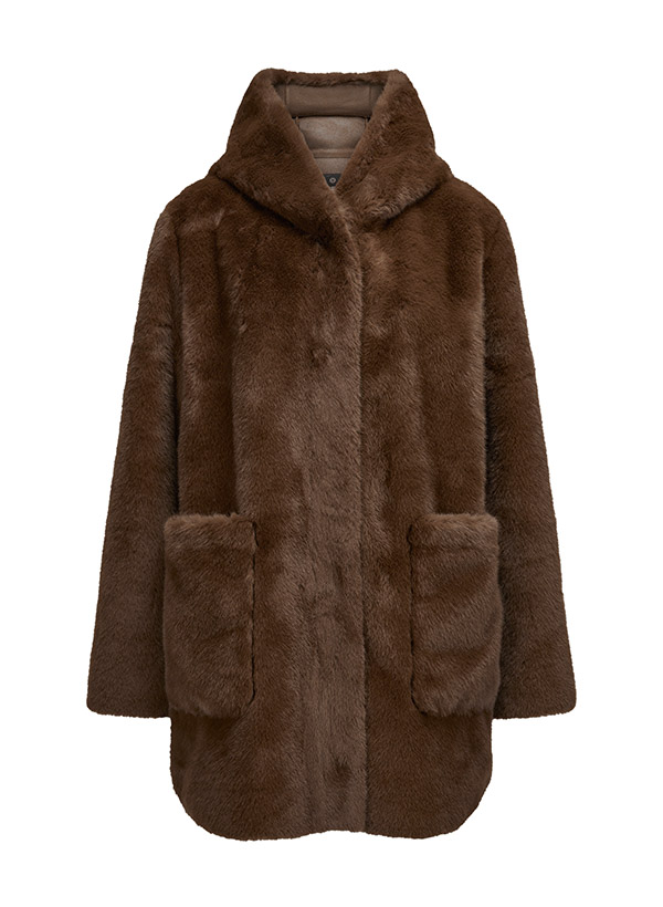 MILESTONE Damen Jacke Persiana braun Kunstpelz von Milestone
