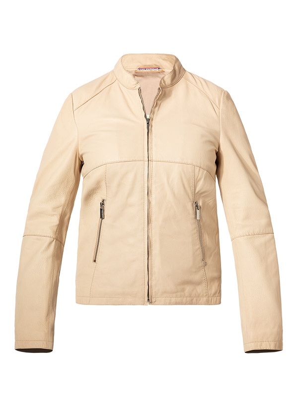 MILESTONE Damen Lederjacke Jasmine beige Leder unifarben von Milestone