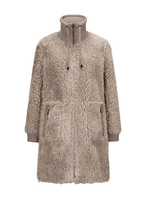 MILESTONE Damen Mantel Wendy grau Kunstfell von Milestone