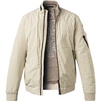 MILESTONE Herren Blouson beige Mikrofaser unifarben von Milestone