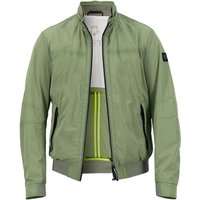 MILESTONE Herren Blouson grün Mikrofaser unifarben von Milestone