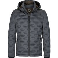 MILESTONE Herren Daunenjacke grau Mikrofaser unifarben von Milestone