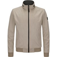 MILESTONE Herren Blouson beige Mikrovelours unifarben von Milestone