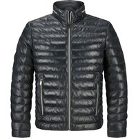 MILESTONE Herren Lederjacke blau unifarben von Milestone