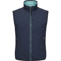 MILESTONE Herren Wendeweste blau Mikrofaser unifarben von Milestone