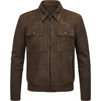 MILESTONE Herren Jacke braun unifarben von Milestone