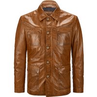 MILESTONE Herren Lederjacke braun Lammnappa von Milestone