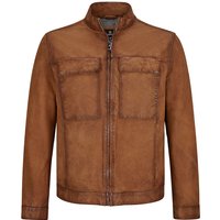 MILESTONE Herren Lederjacke braun Lammvelours von Milestone