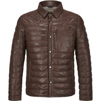MILESTONE Herren Steppjacke braun Lammleder von Milestone