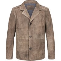 MILESTONE Herren Lederjacke braun Ziegenvelours von Milestone