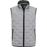 MILESTONE Herren Steppweste grau Mikrofaser unifarben von Milestone