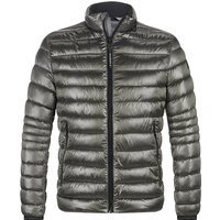 MILESTONE Herren Steppjacke grau Mikrofaser unifarben von Milestone