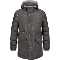 MILESTONE Herren Parka grau Ziegenvelours von Milestone