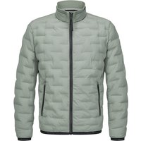 MILESTONE Herren Steppjacke grün Mikrofaser unifarben von Milestone