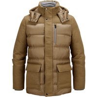 MILESTONE Herren Parker beige Mikrofaser unifarben von Milestone