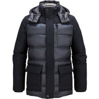 MILESTONE Herren Parker blau Mikrofaser unifarben von Milestone