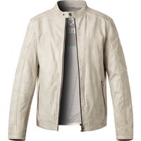 MILESTONE Herren Lederjacke beige Nappaleder unifarben von Milestone