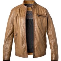 MILESTONE Herren Lederjacke braun Lammnappa unifarben von Milestone