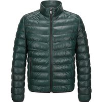 MILESTONE Herren Lederjacke grün unifarben von Milestone