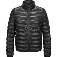 MILESTONE Herren Lederjacke schwarz unifarben von Milestone