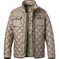 MILESTONE Herren Steppjacke beige Mikrofaser unifarben von Milestone