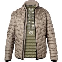 MILESTONE Herren Steppjacke beige Mikrofaser unifarben von Milestone