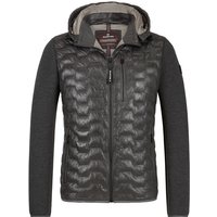 MILESTONE Herren Steppjacke grau Leder von Milestone