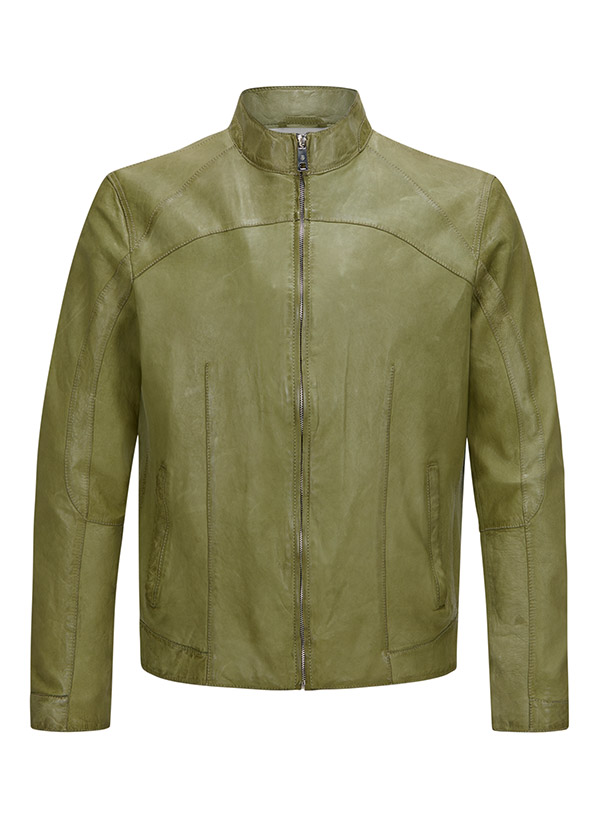 MILESTONE Jacke Winston Herren grün uni mit Motiv von Milestone