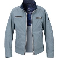 MILESTONE Herren Jacke blau Mikrofaser unifarben von Milestone