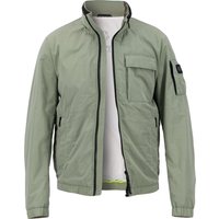 MILESTONE Herren Jacke grün Mikrofaser unifarben von Milestone