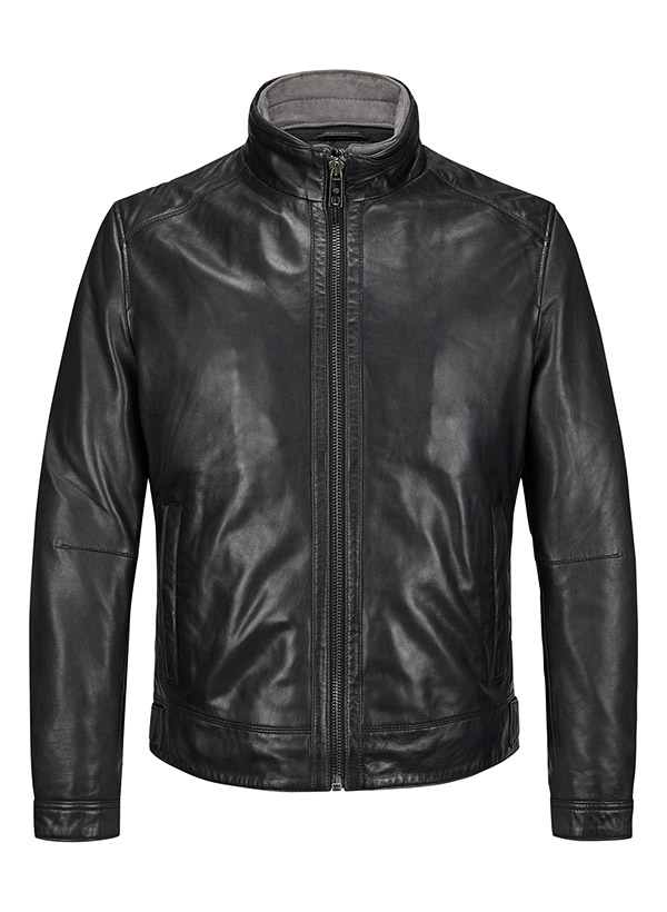 MILESTONE Lederjacke Barney Herren schwarz von Milestone