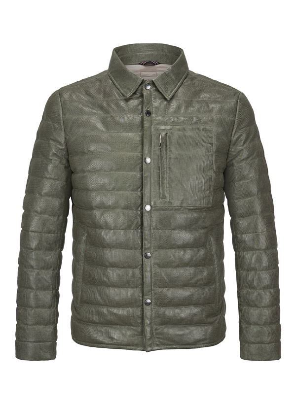 MILESTONE Lederjacke Benny Herren grün von Milestone