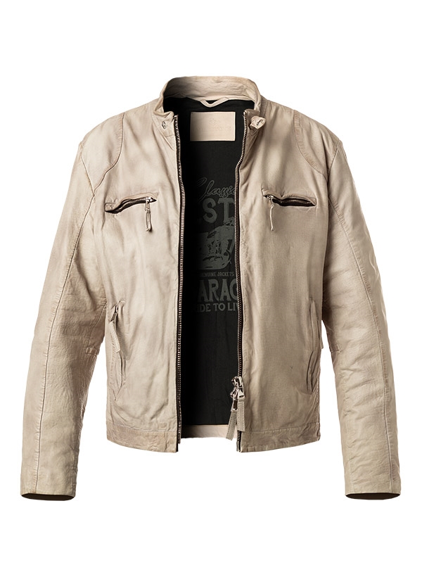 MILESTONE Lederjacke Fidelio Herren beige Uni & Uninah von Milestone