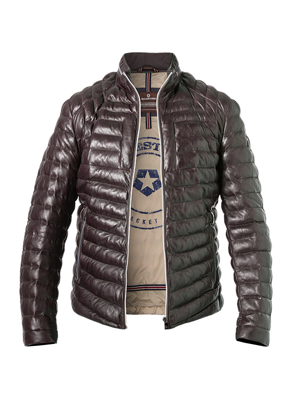 MILESTONE Lederjacke Malik Herren braun Uni & Uninah von Milestone