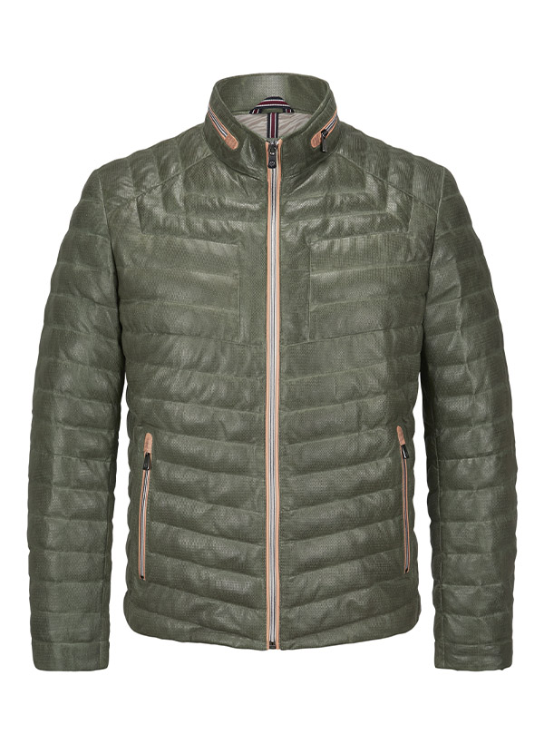 MILESTONE Lederjacke Malik Herren grün Uni & Uninah von Milestone