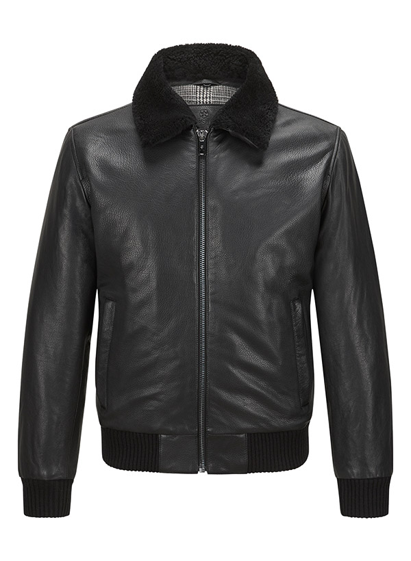 MILESTONE Lederjacke Terry Herren schwarz von Milestone